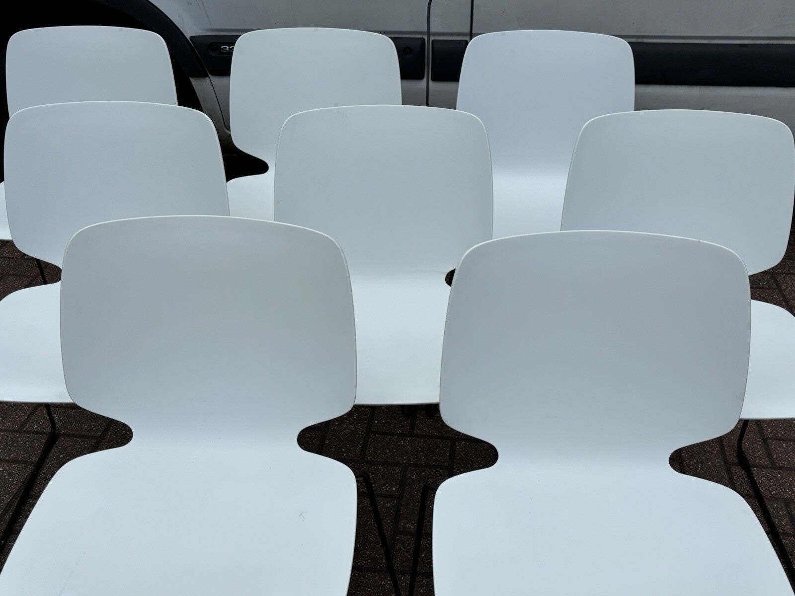 8 Pedrali   Babila Stacking Indoor / Outdoor Dining Chairs. photo furniture