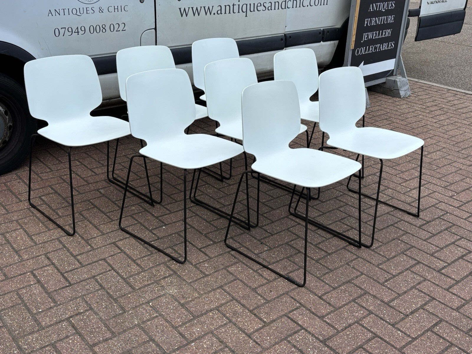 8 Pedrali   Babila Stacking Indoor / Outdoor Dining Chairs. photo 459.0