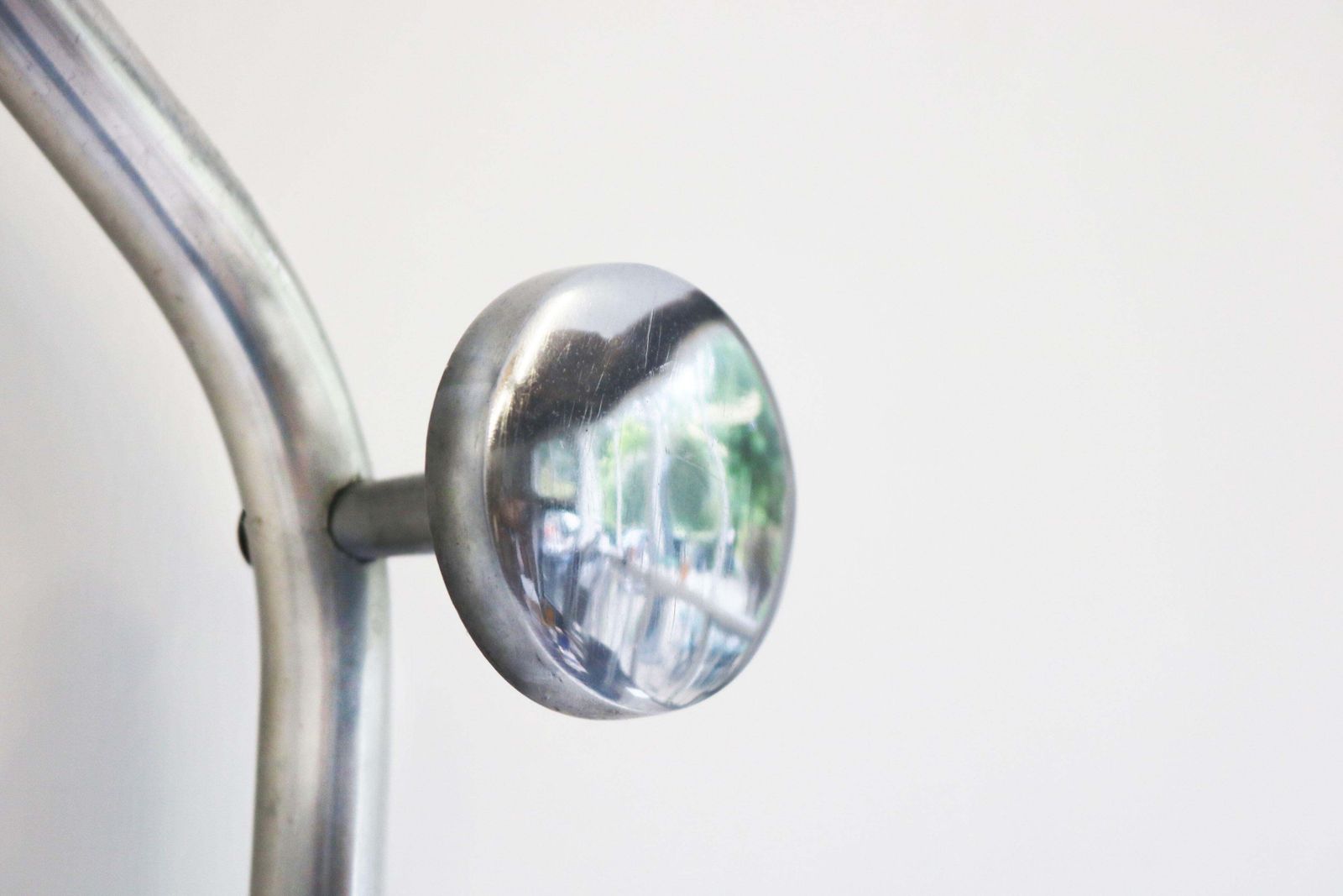 photo furniture Timeless Art Deco Polished Aluminum Hall Tree Umbrella Stand Coat Rack Bauhaus
