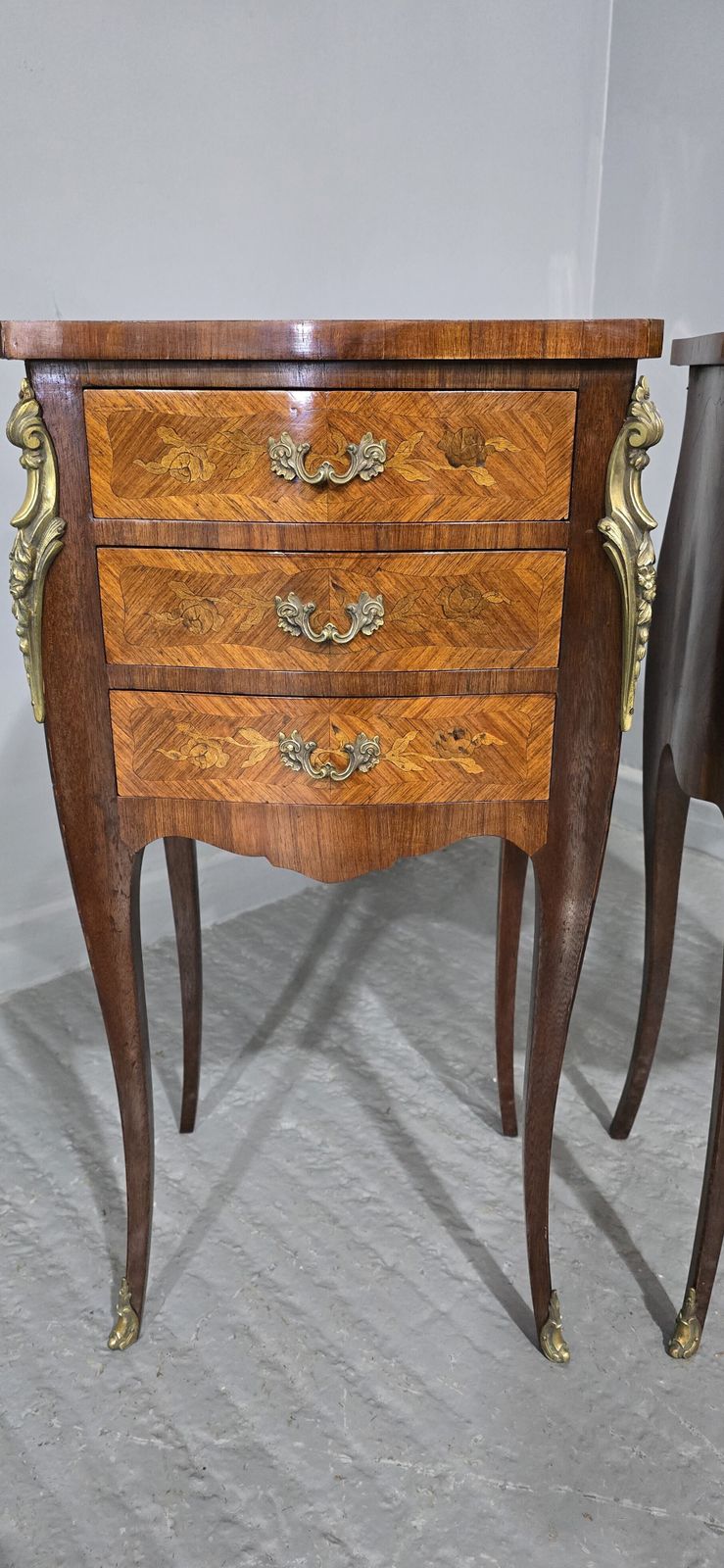 Top Quality Pair French Bedside Lamp Chests photo for sale