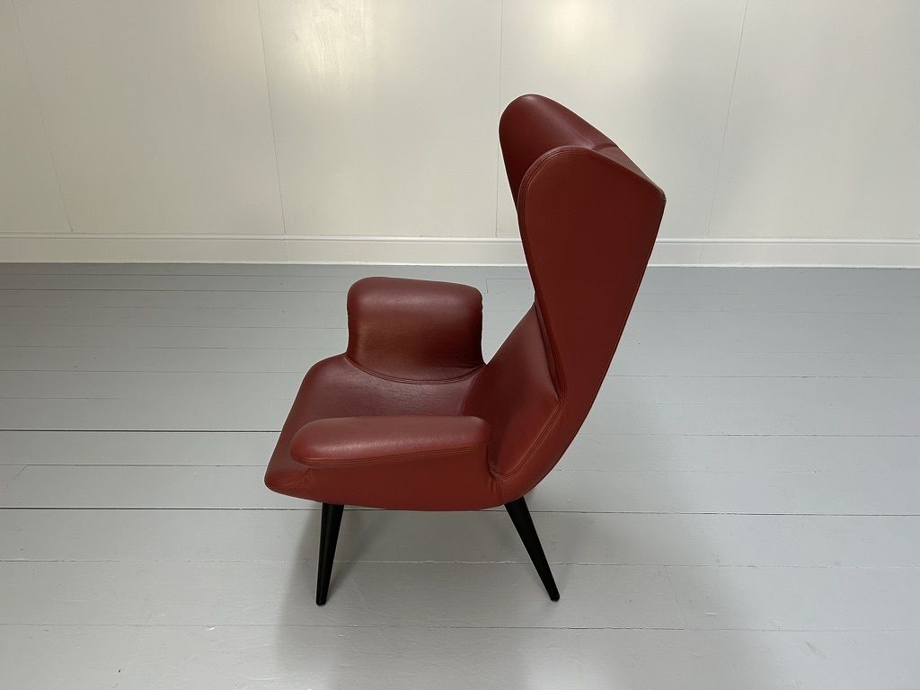 Moroso With Diesel “Longwave” Armchair – In Oxblood “Cat Z” Leather photo vintage
