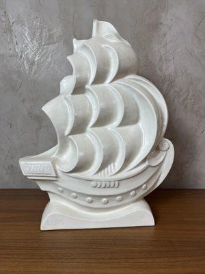 Vintage Ceramic Boat, 1920s photo 298.0