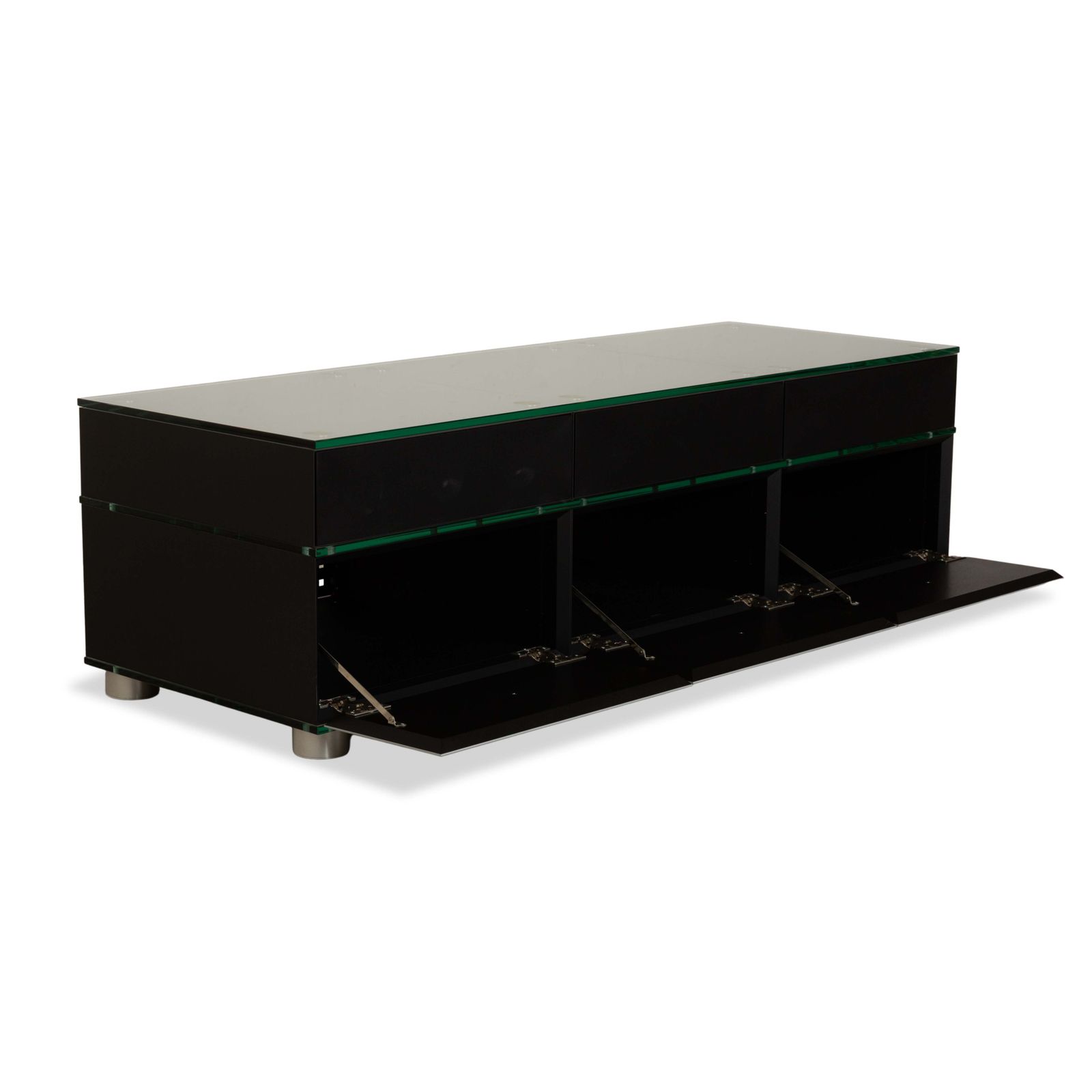 Buffet Spectral CL 4562 en bois, noir et argent, Hi-Fi photo for sale