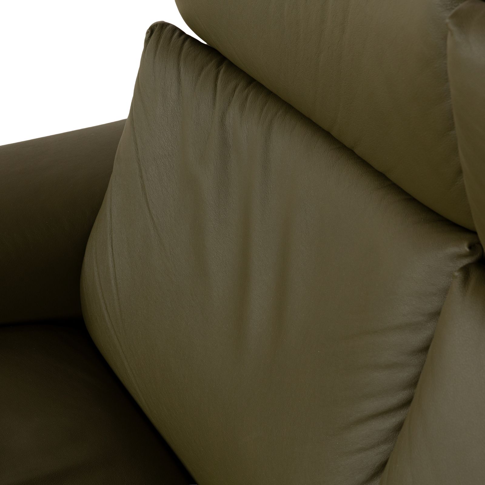 Stressless Aurora Leather Two Seater Dark Green Manual Function Sofa photo vinterior