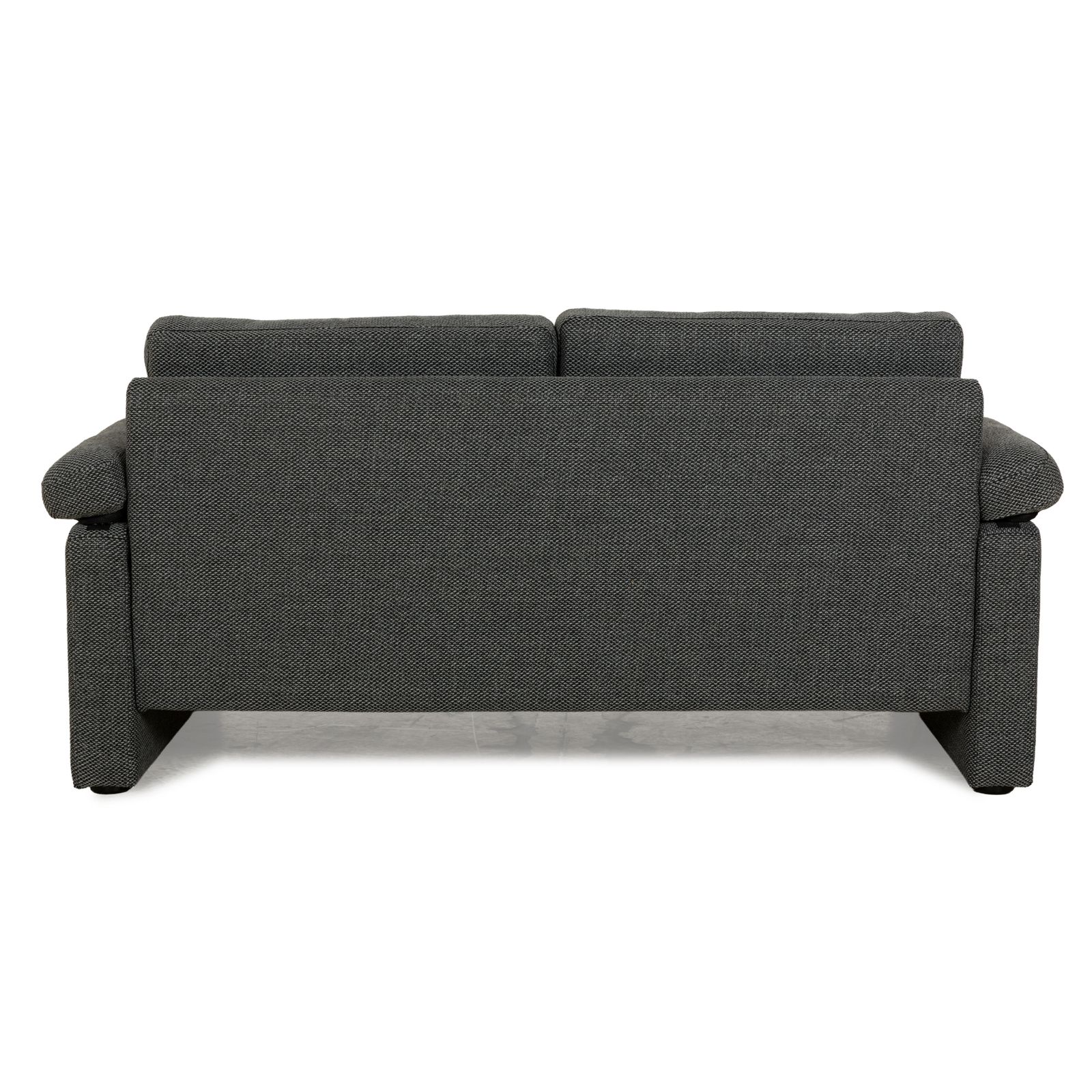 Cor Conseta Fabric Two Seater Grey Sofa Reupholstery photo vintage
