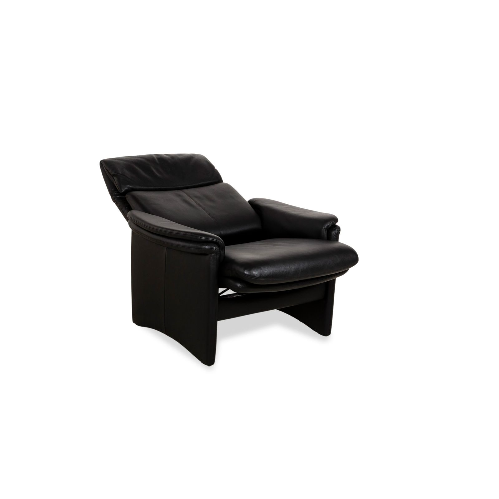 Fauteuil Erpo Chalet en cuir noir photo Mobilier