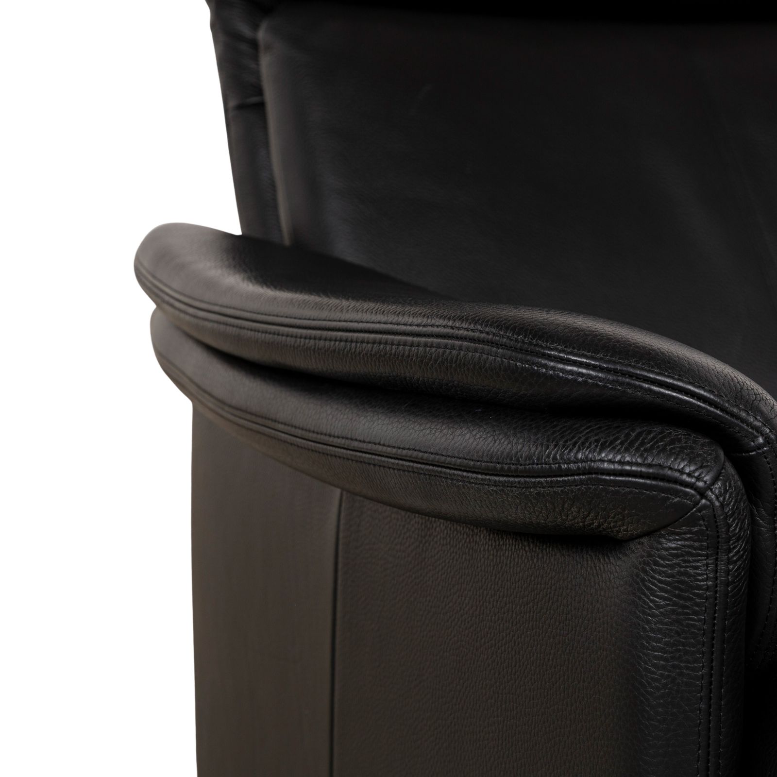 Fauteuil Erpo Chalet en cuir noir photo 1452.0