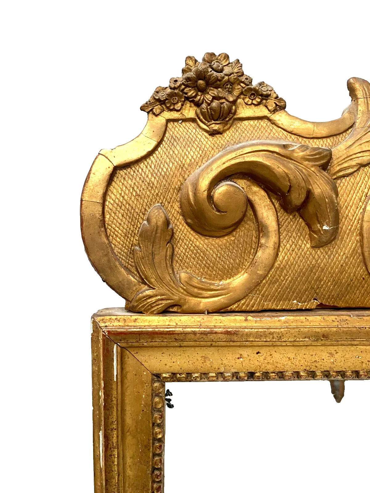 Louis XVI Style Mirpoir Wood And Gilded Stucco 19th Century photo for sale