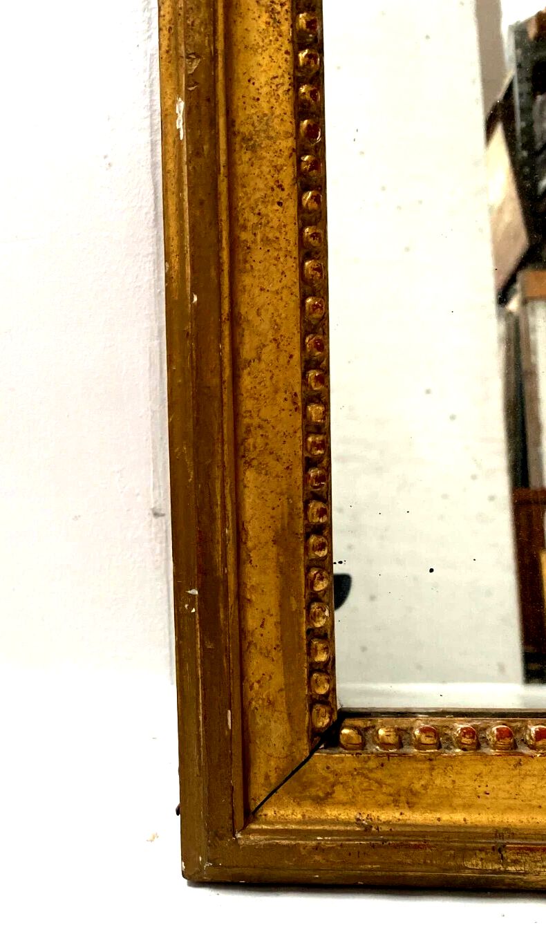 Louis XVI Style Mirpoir Wood And Gilded Stucco 19th Century photo buy