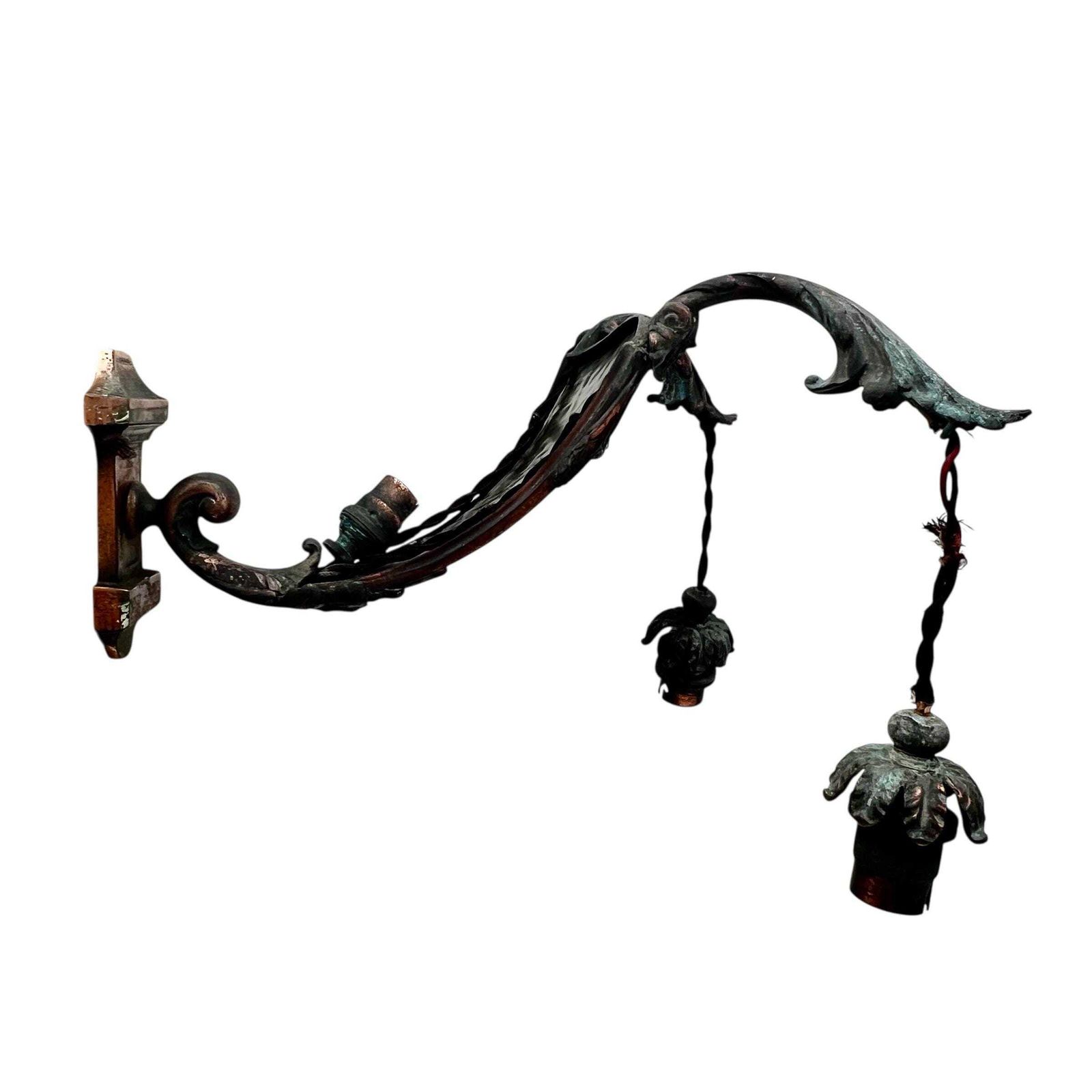 Antique French Pair Of Copper Framed Art Deco Wall Sconces With Frosted Glass   Wall Lights   Atelier Petitot   Home Decor photo Lighting