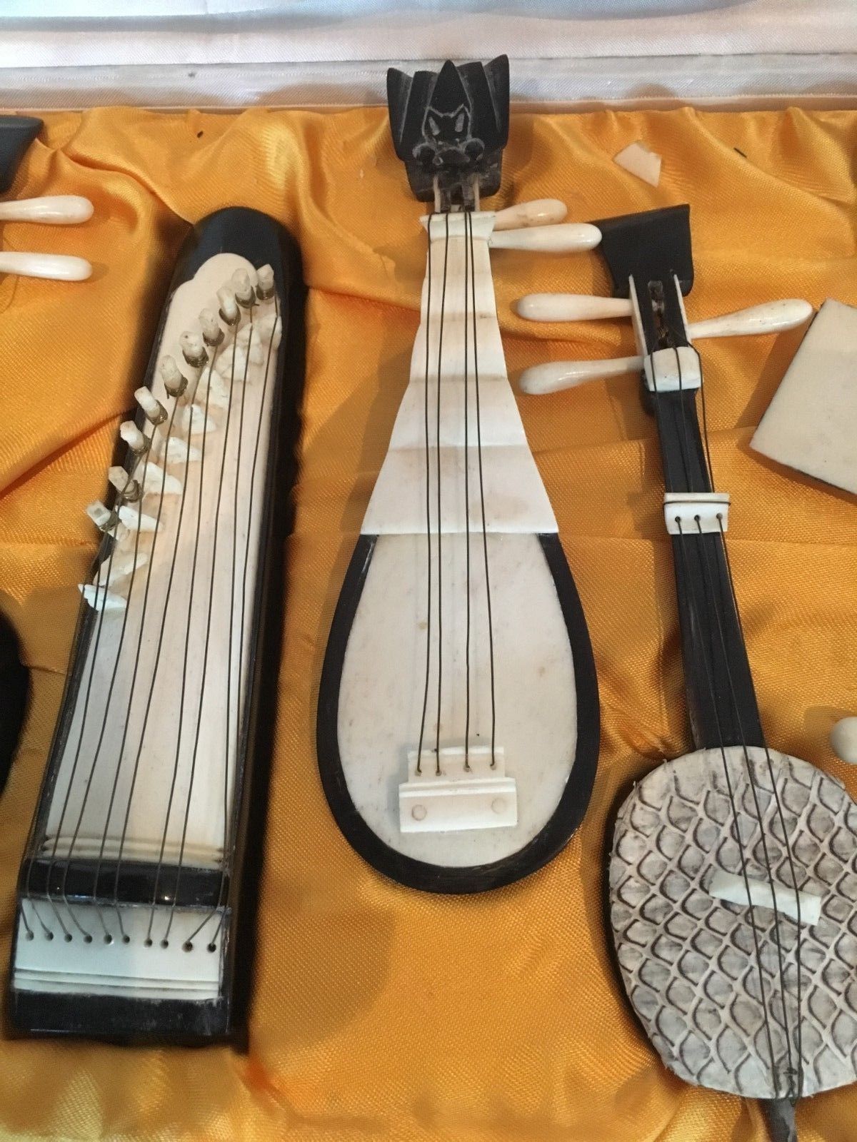 Miniature Musical Instrument Set Musiq Instrument Collection Box photo Home Decor