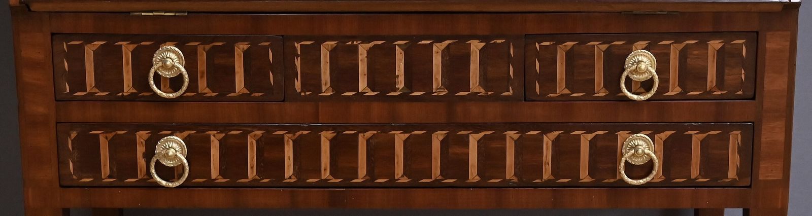 Louis XVI Style Mahogany Sloping Desk – Mid 19th Century photo vintage