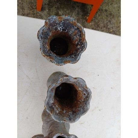 Lot Of 5 Cast Iron Vases 1900 From Charleville   Mézières photo buy