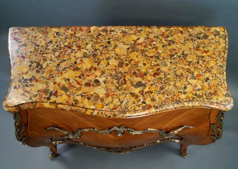 A 19th Century French Sabicu Bombe Commode photo for sale