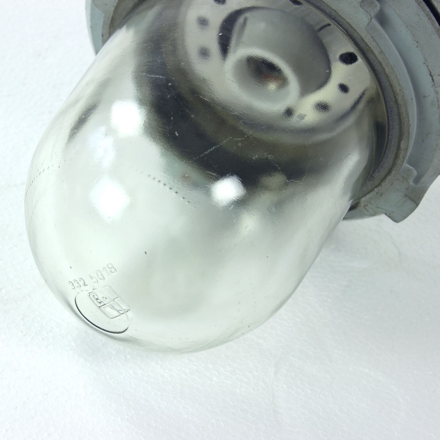 Industrial Factory Ceiling Light, Czechoslovakia 1950s photo vinterior