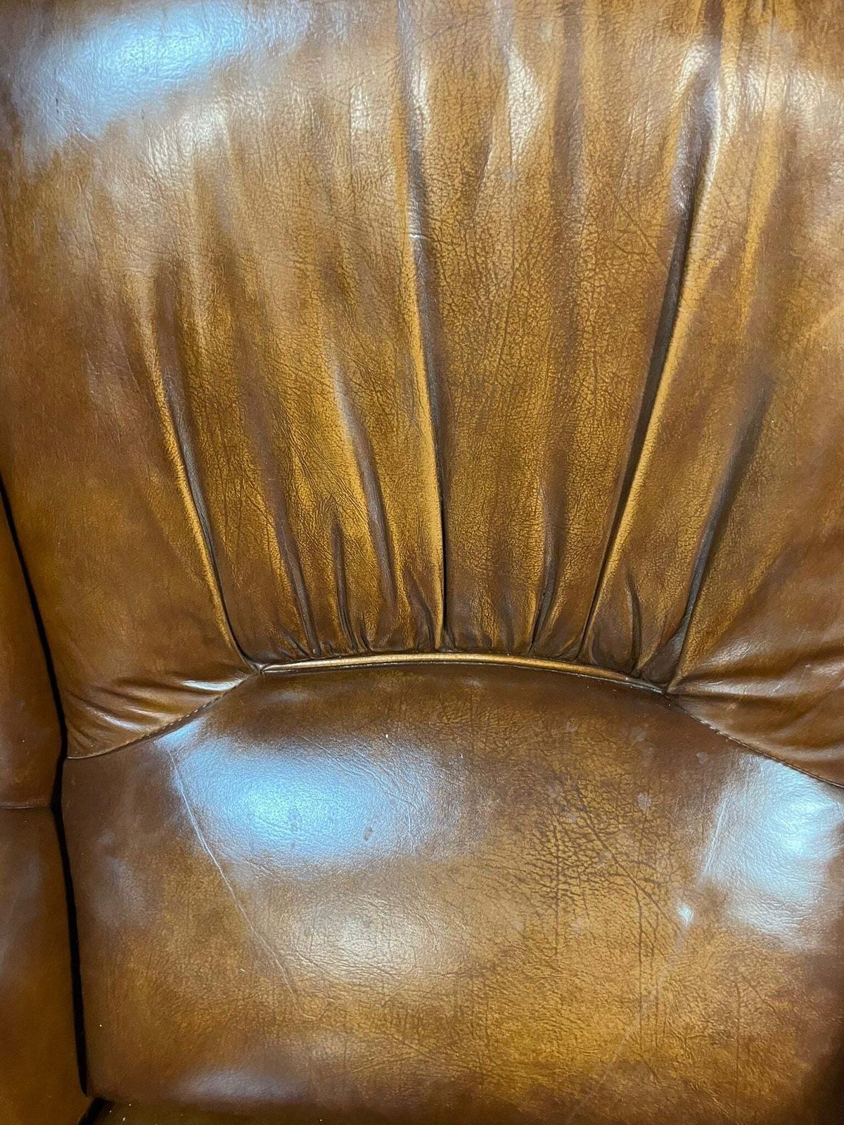 811.0 Pair Of Art Deco Leather Club Chairs, Czechoslovakia, 1930s photo