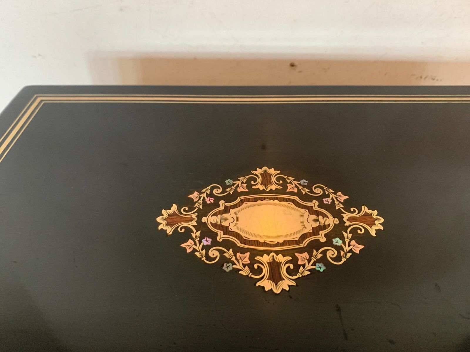 Complete Liquor Cellar Napoleon III Marquetry Ball Box 19th Century photo buy