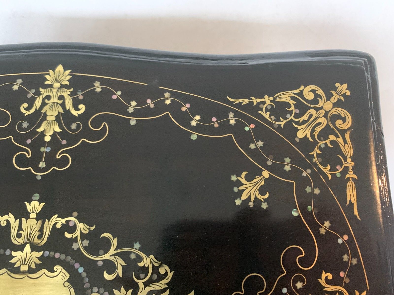 photo for sale Complete Liquor Cellar Napoleon III Marquetry Ball Old Box