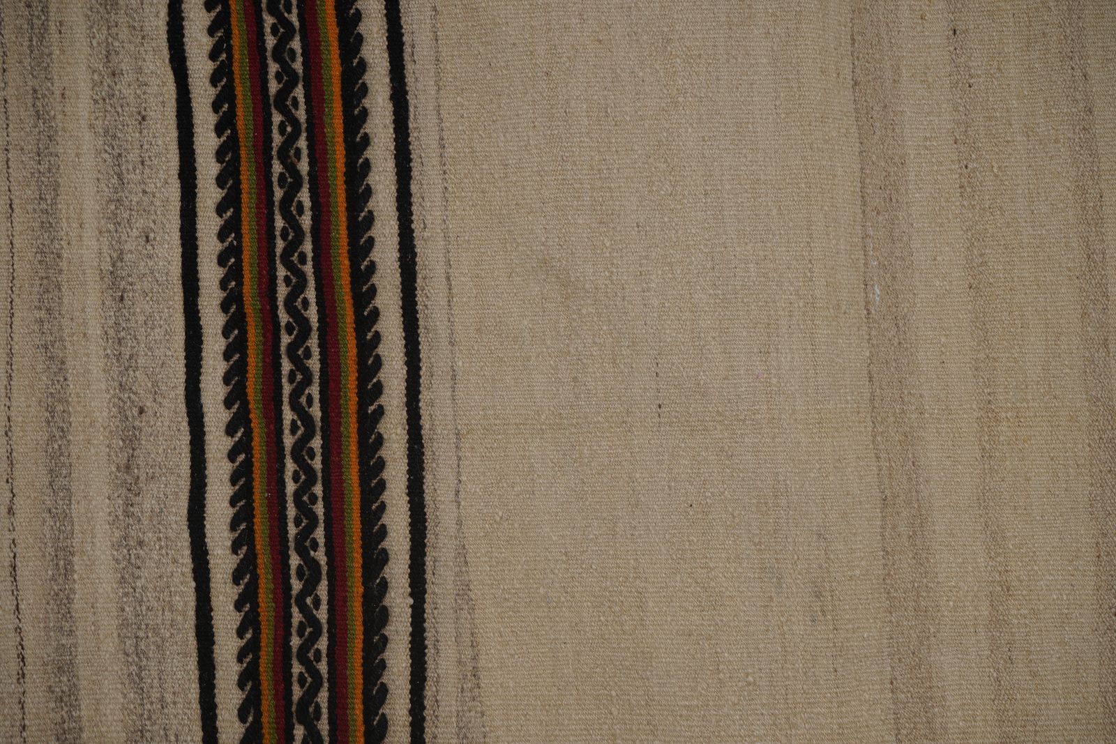 Striped Organic Hemp Kilim Rug 7'8'' X 11' photo buy