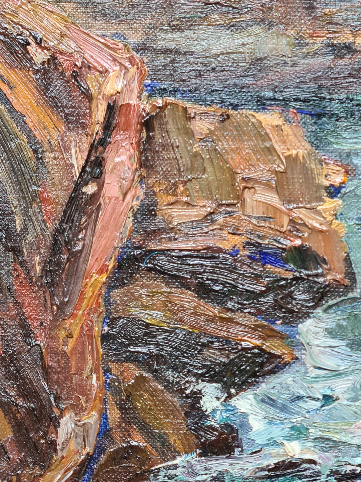 Expressionist Seascape, Bord De La Mer, Cassis, South Of France photo 958.0