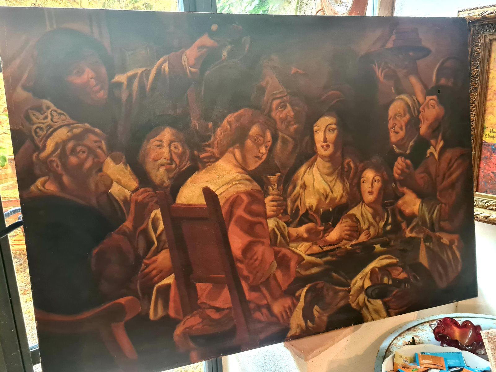 Art Le Roi Boit, The King Drinks, After The Painting By Jacob Jordaens From 1640 photo