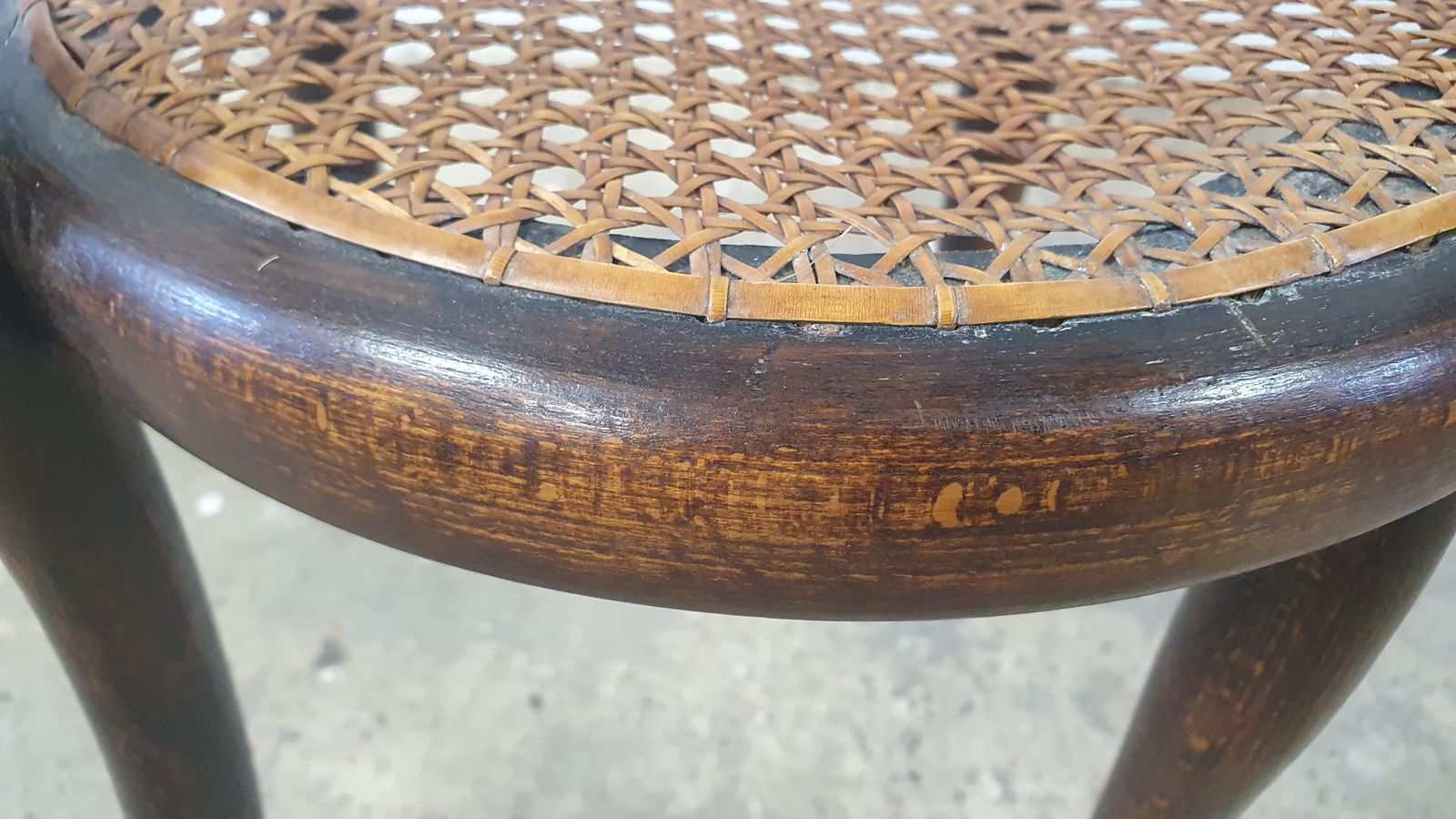 Very Rare Original Child's Size Thonet No. 14 Bentwood Chair With Cane Seat photo 99.0
