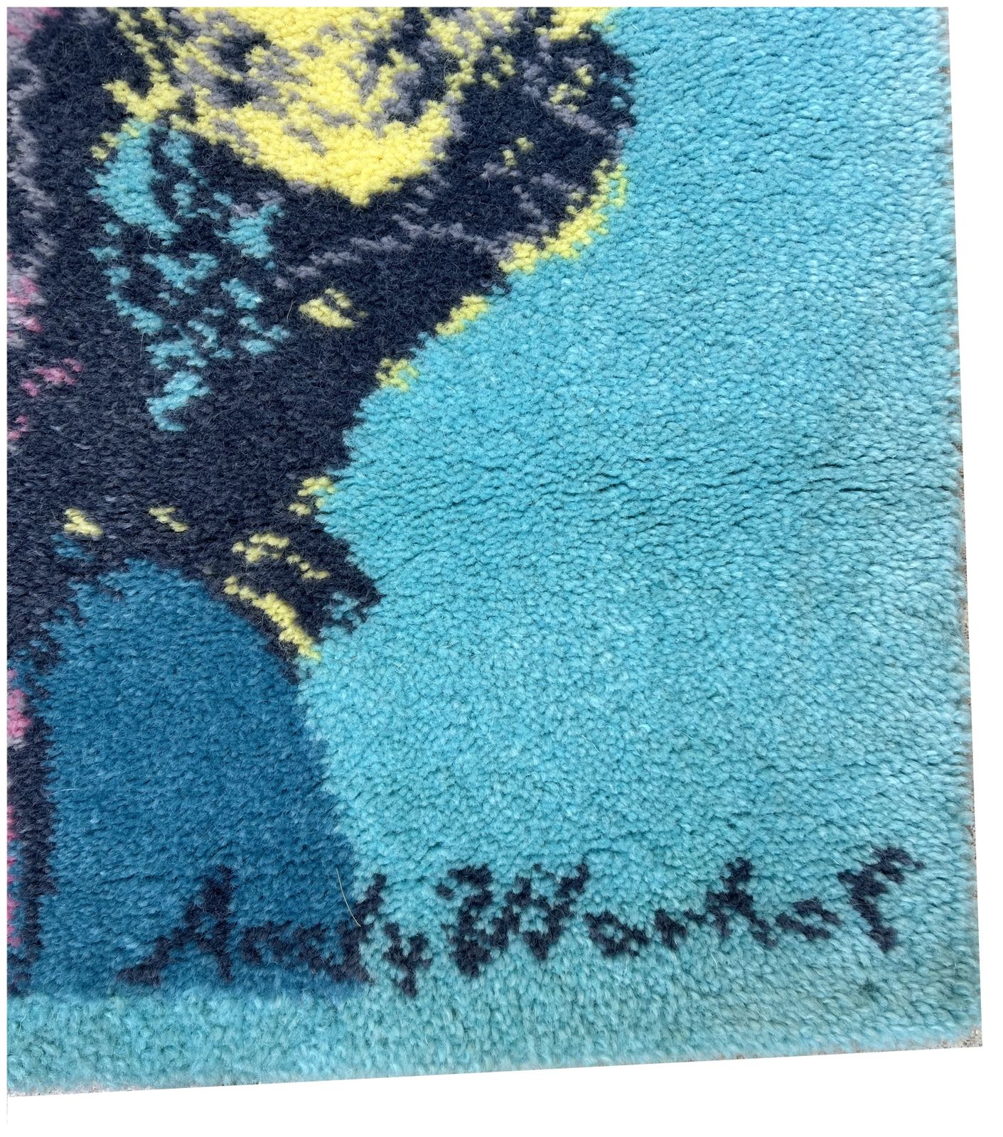 Limited Edition Andy Warhol  Marilyn In Blue Runner Rug By Ege Art Line Axminster photo 2850.0