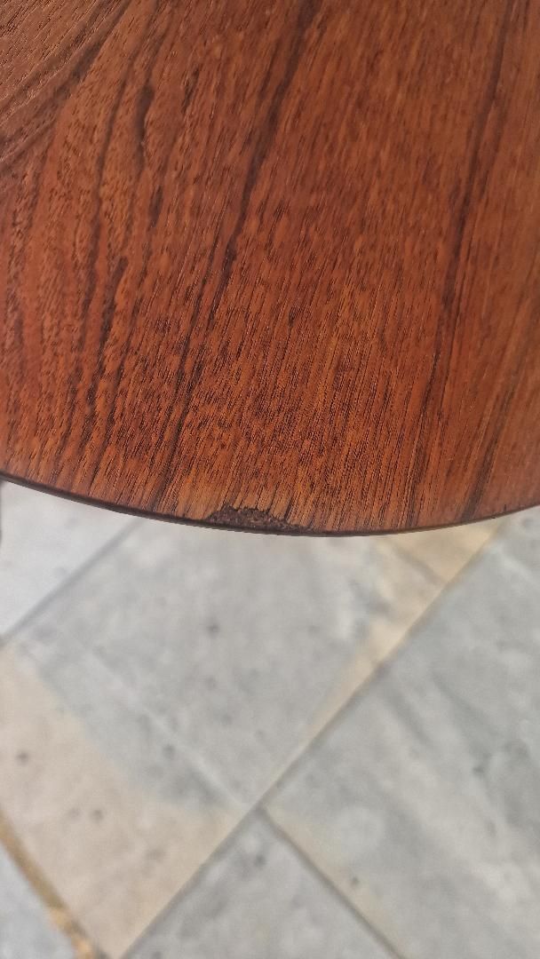Teak 3 Legged Table By Albert Larsson Alberts Tibro Sweden photo 550.0