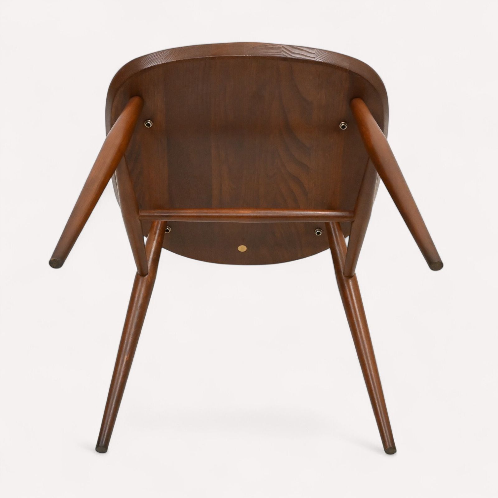 photo buy 4 Ercol Dining Chairs Windsor Bow Backs Swan Fruitwood Finish Free Uk Delivery