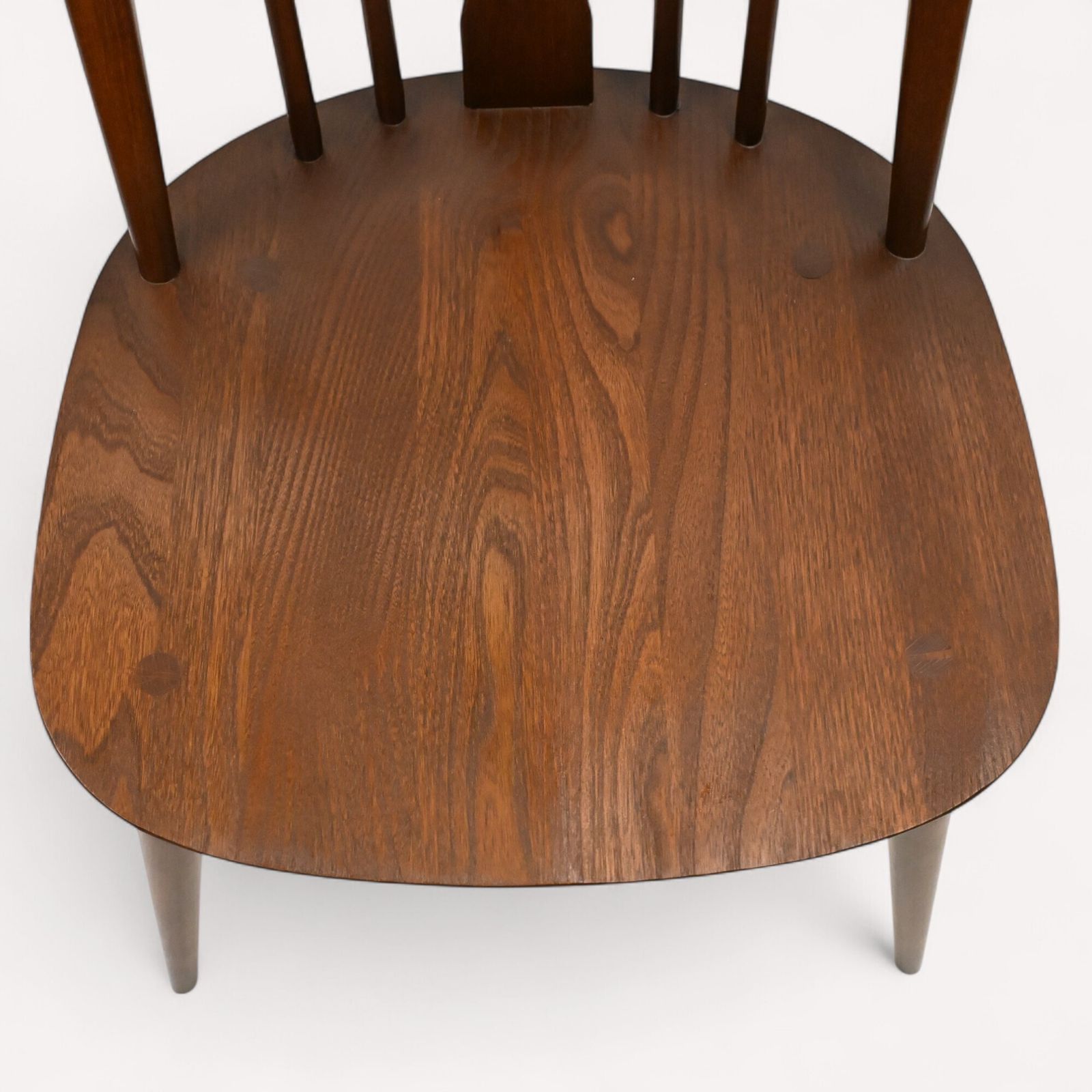 photo vintage 4 Ercol Dining Chairs Windsor Bow Backs Swan Fruitwood Finish Free Uk Delivery