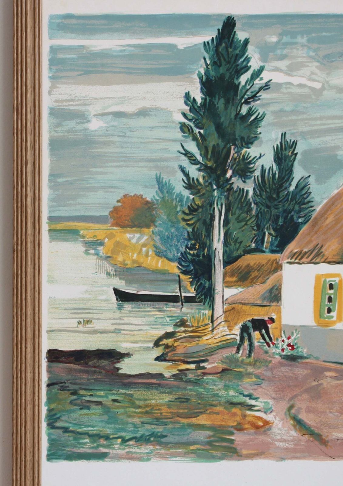 French Vintage Exhibition Poster For Yves Brayer (1971) photo for sale