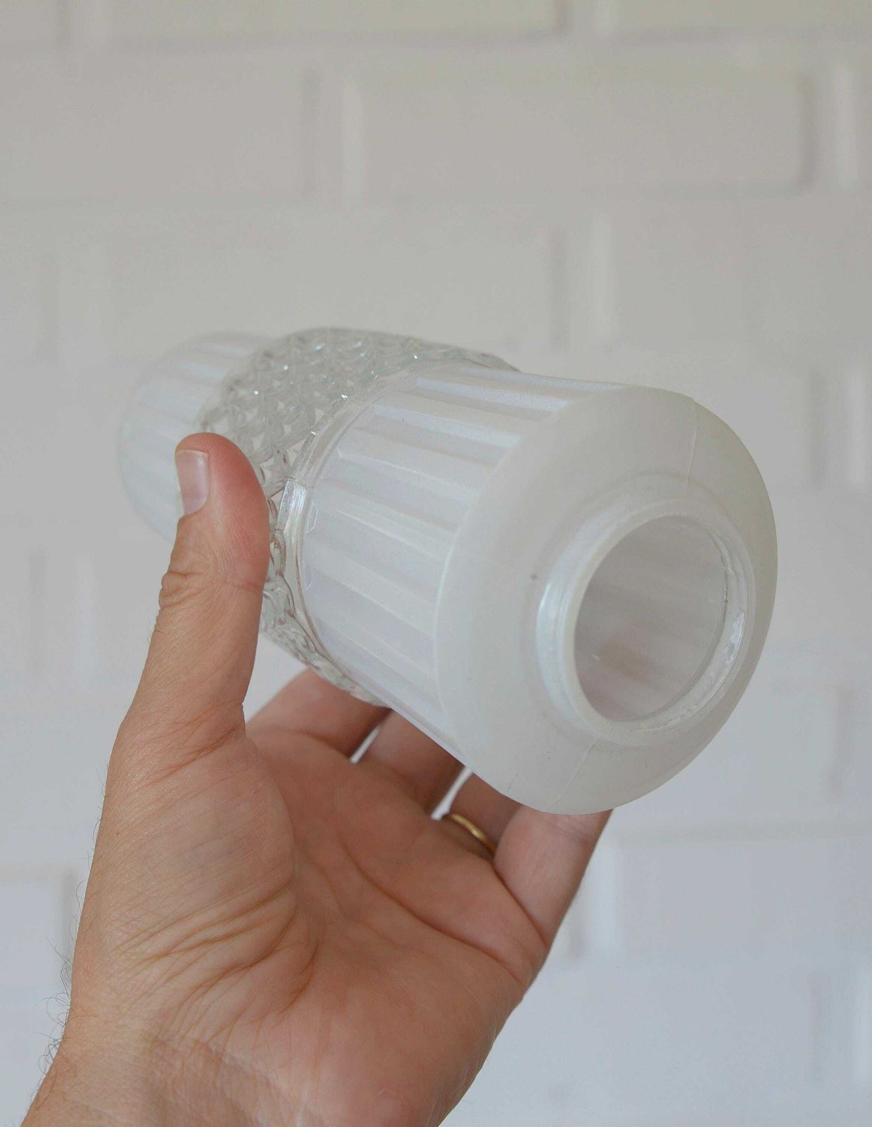 Vintage Scandinavian Style Lamp / Double Wall Sconce / Mid Century Modern / Space Age Light Fixture / Yugoslavia 1960's / Flush Mount Light photo vintage