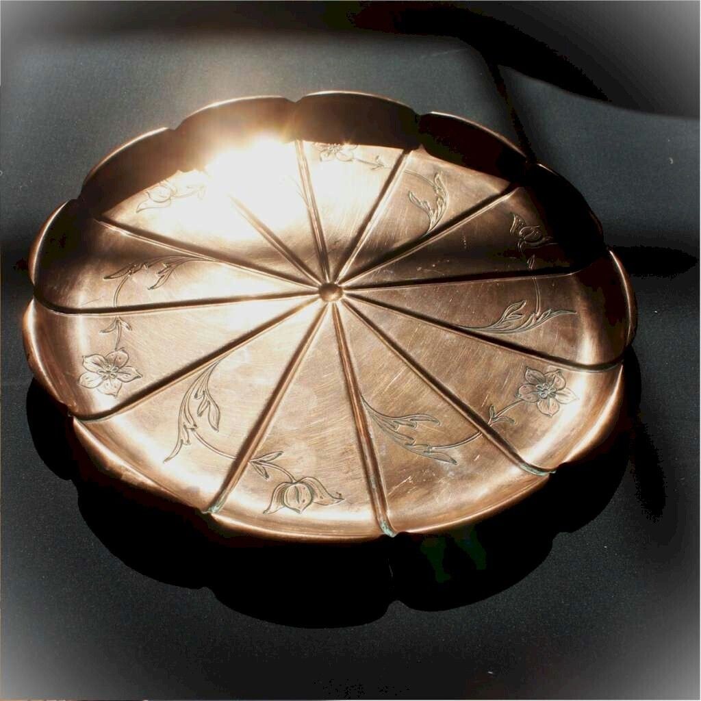 W.A.S Benson Copper Tray By Heywood Sumner photo Home Decor
