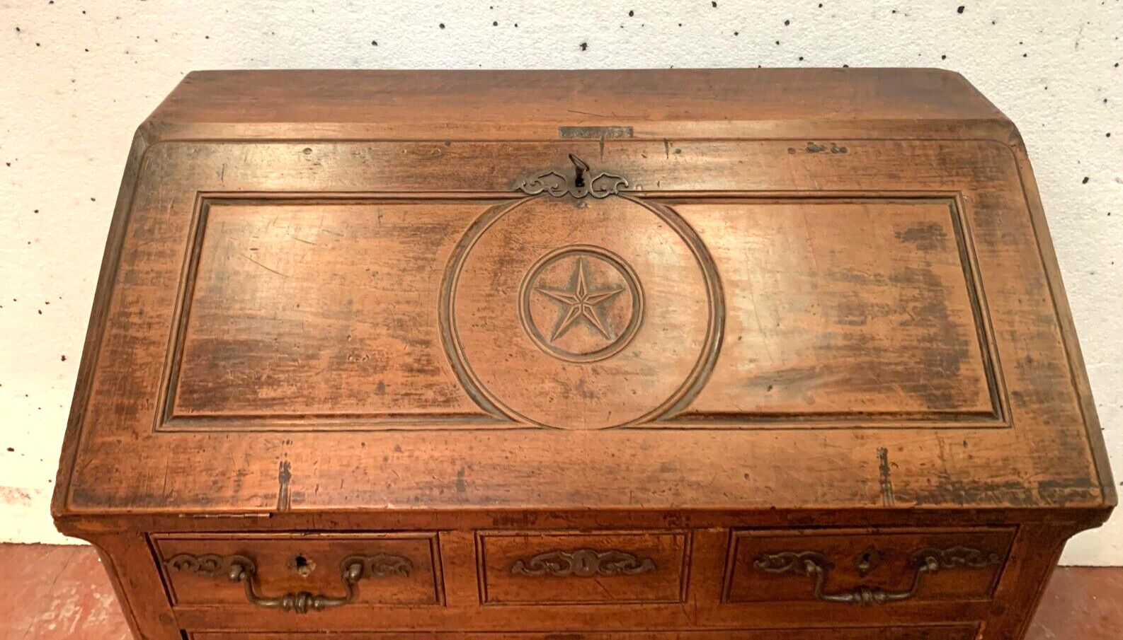 Louis XV Solid Walnut Slope Desk From The 18th Century photo furniture