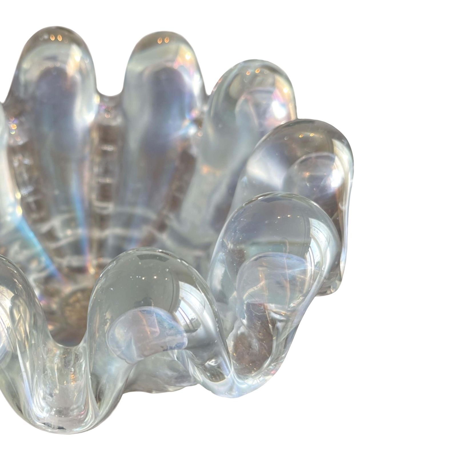 Murano Glass Bowl ‘A Grosse Costolature’ By Ercole Barovier For Barovier & Toso, 1940s photo vinterior