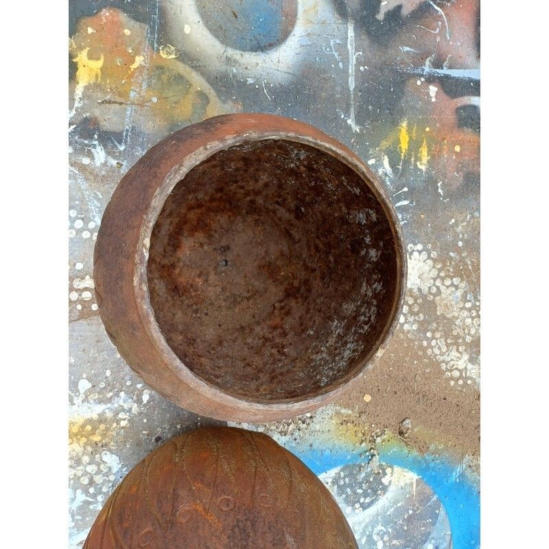 Pair Of Art Deco Cast Iron Vases From Charleville Mézières photo Home Decor