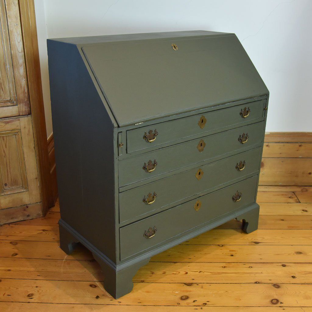 Georgian Bureau With Fitted Interior And Later Exterior And Interior Paint photo 575.0