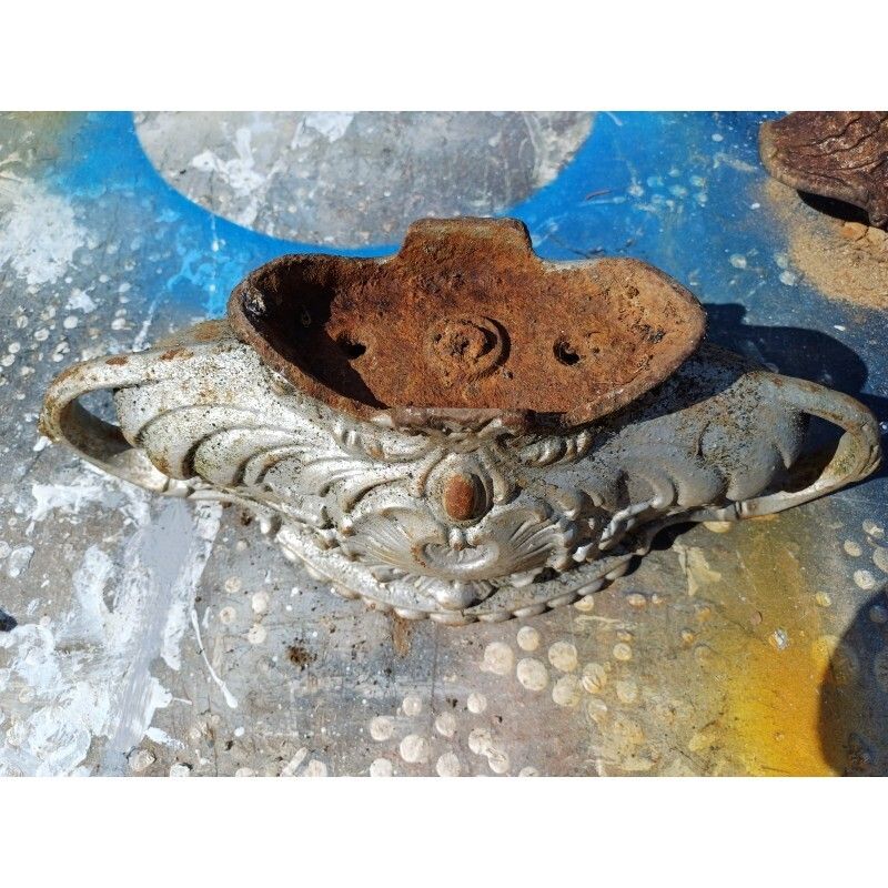 2 Cast Iron Planters 1900 From Charleville   Mézières Rocaille Style photo buy