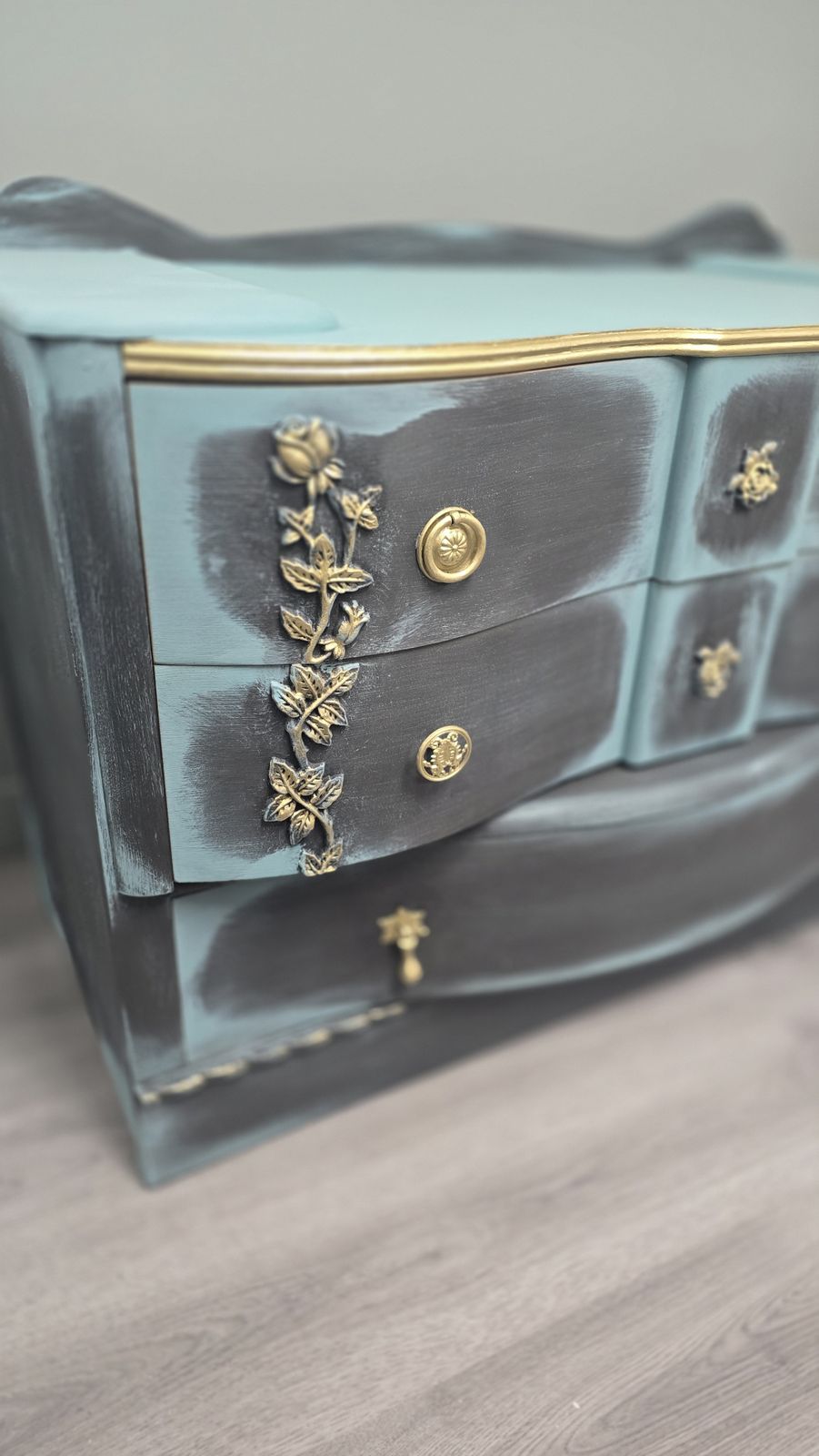 Ornate Chest Of Drawers, Upcycled photo 349.0