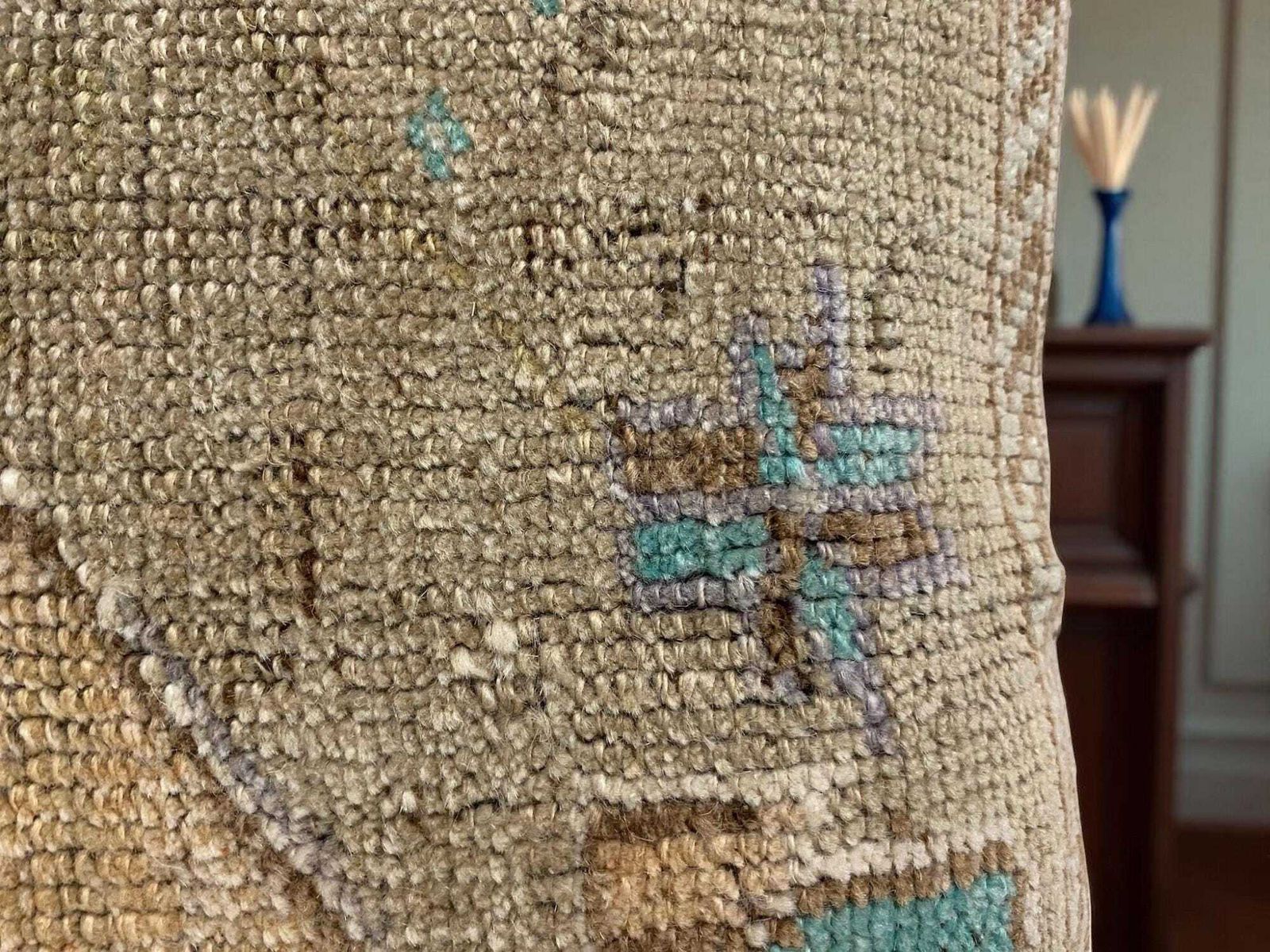 Hand Made Kilim Faced Cushion 16 X 16 Inches, Anatolian Kilim Pillow, Handmade Cushion Cover, Turkish Decor, Home Decor Accent photo buy