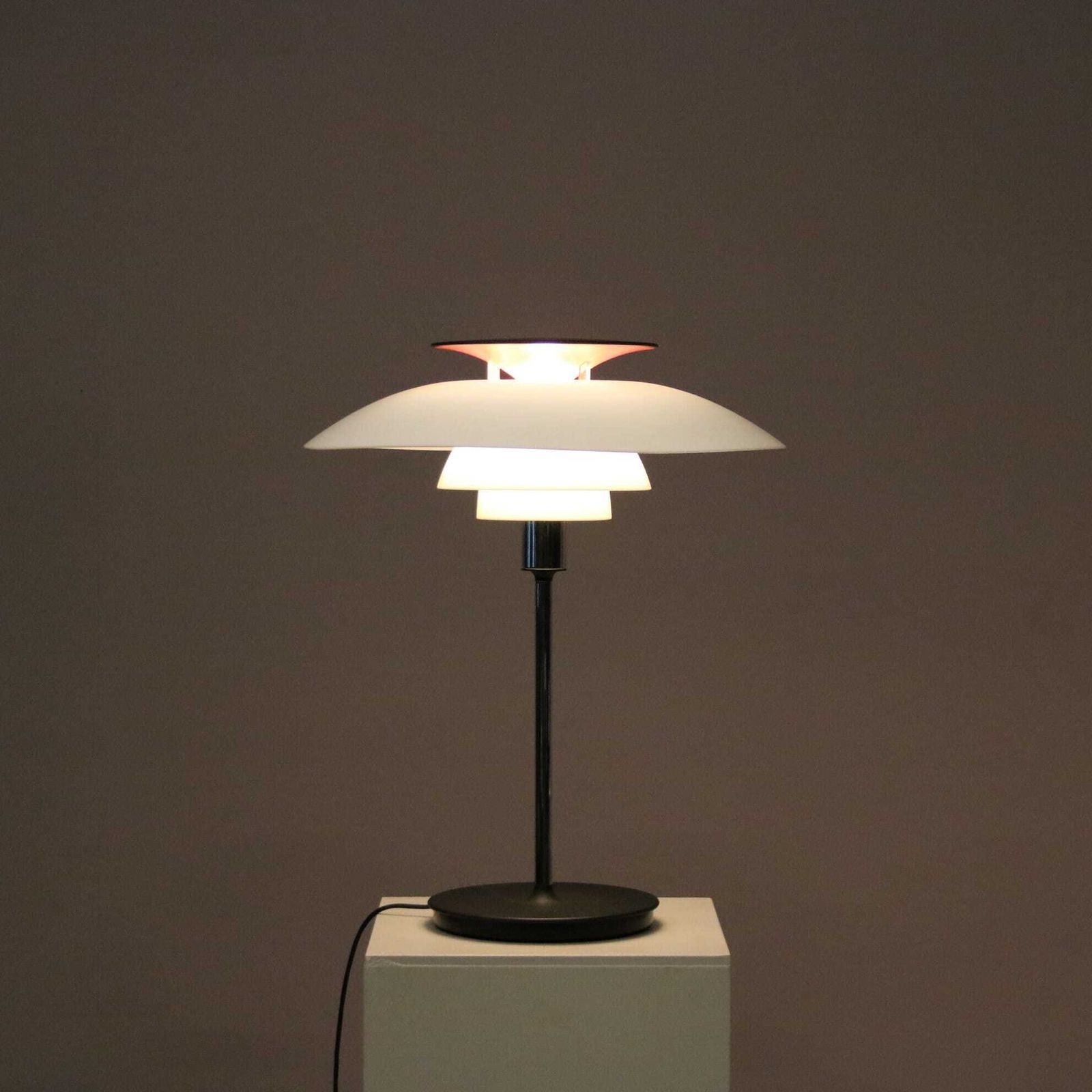 1970s Poul Henningsen “Ph80” Table Lamp For Louis Poulsen, Denmark photo furniture