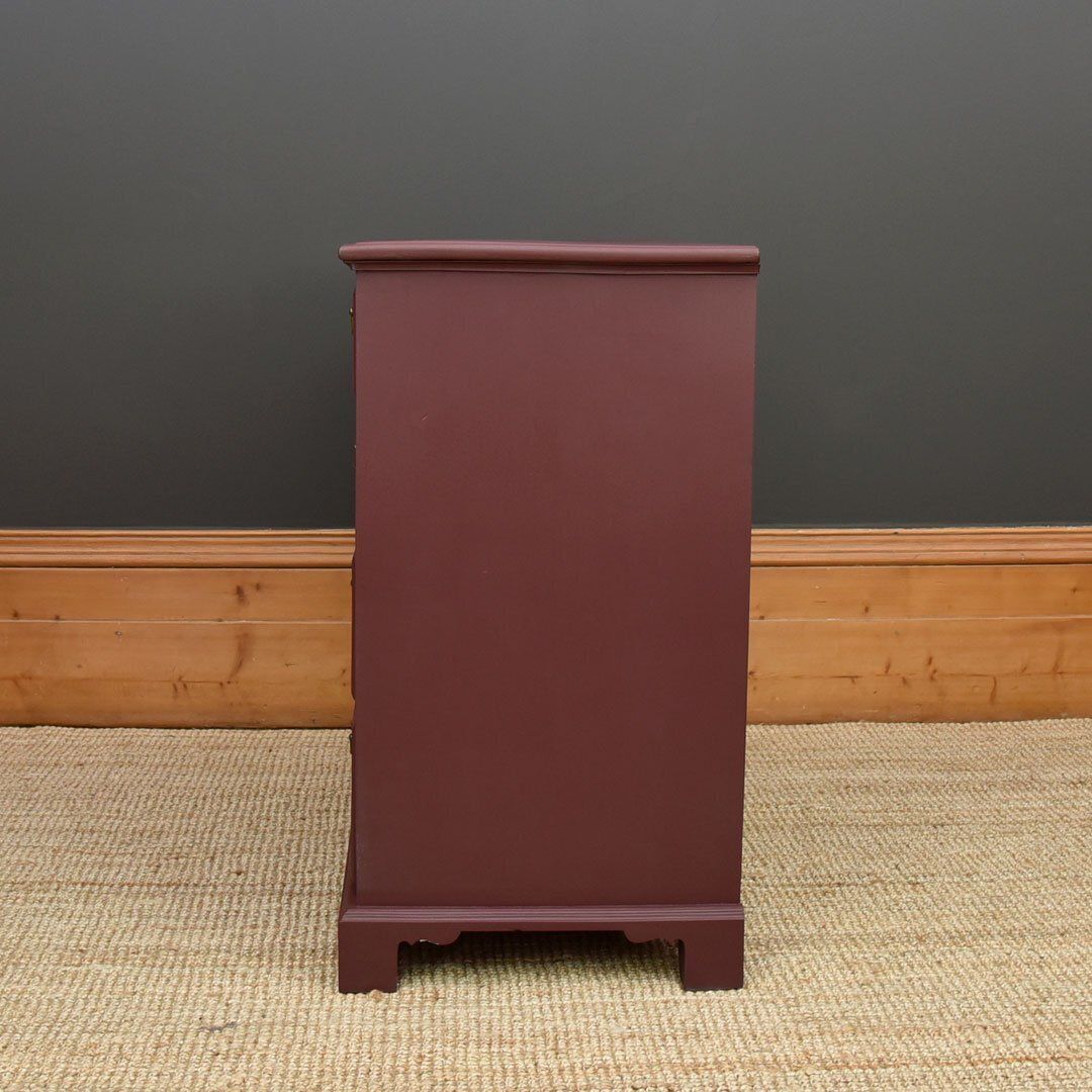 Georgian Chest Of Drawers In Aubergine Colour photo buy