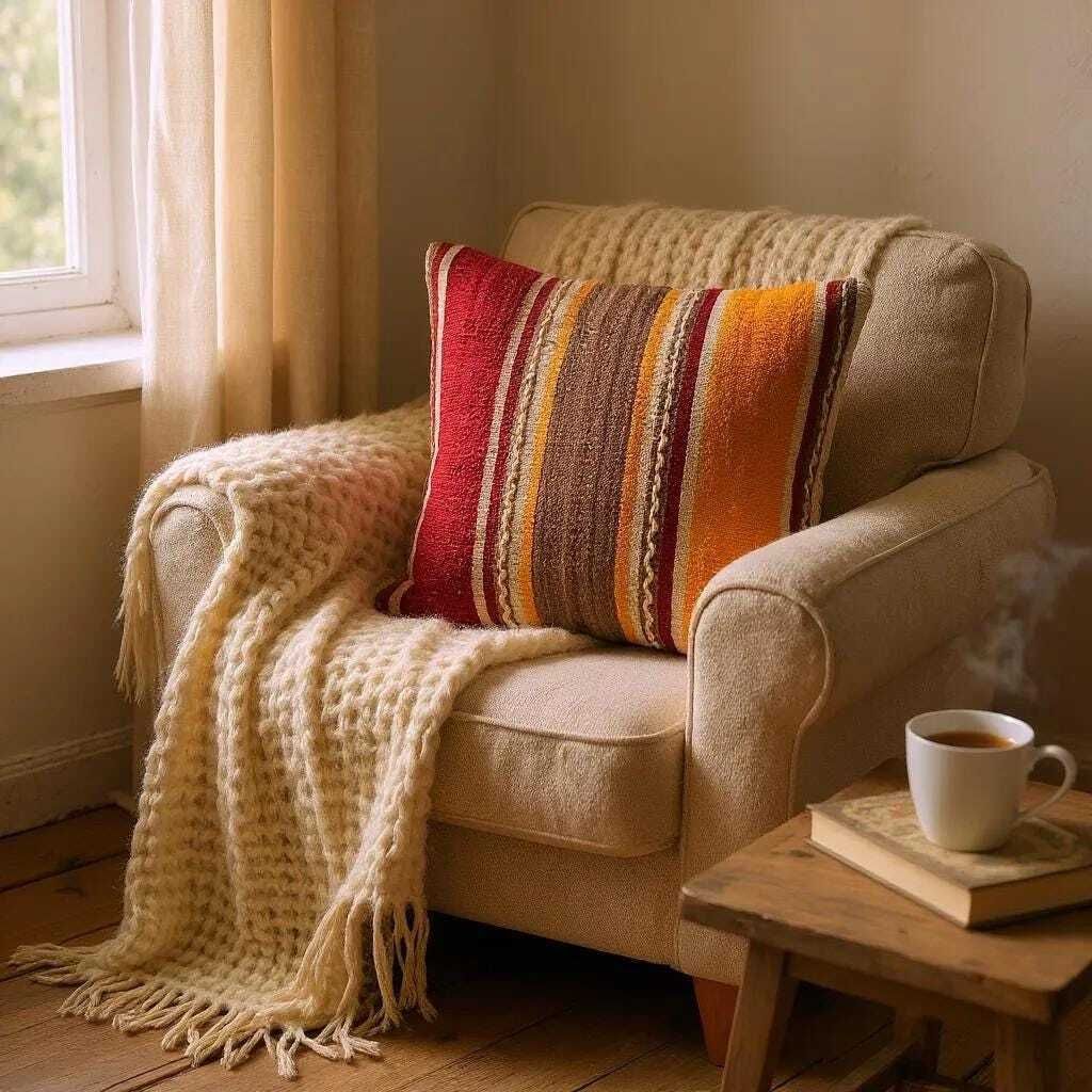 Hand Made Kilim Faced Cushion 16 X 16 Inches, Anatolian Kilim Pillow, Handmade Cushion Cover, Turkish Decor, Home Decor Accent