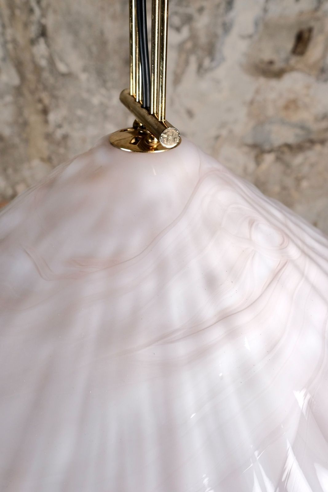 Murano Glass And Brass Pendant Light By La Murrina, Italy, 1970s photo buy
