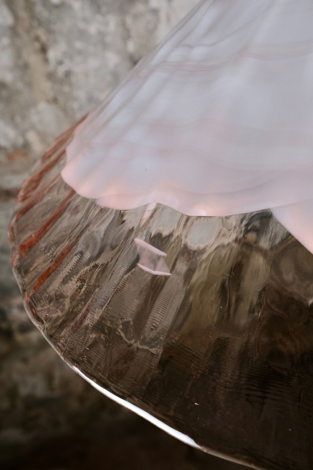 Lighting Murano Glass And Brass Pendant Light By La Murrina, Italy, 1970s photo