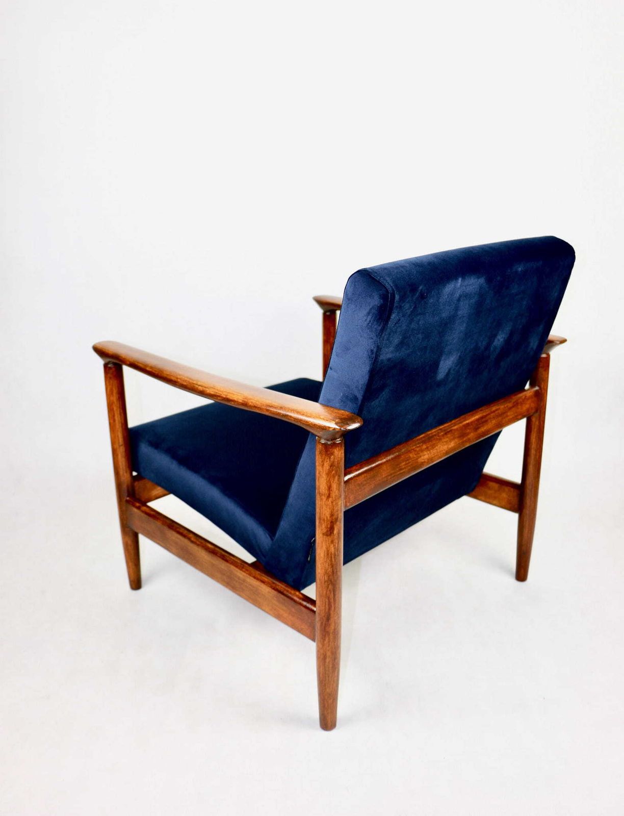 Gfm 142 Armchair, Designed By Edmund Homa From The 70s, Navy Blue   2 Pieces Available photo buy