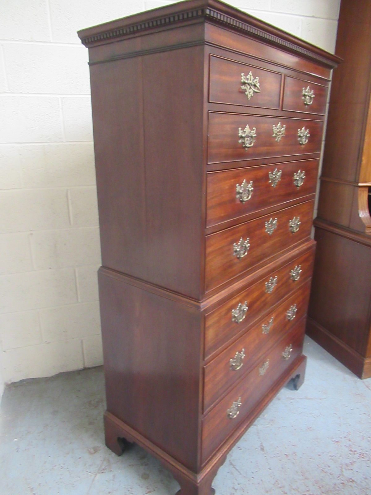 Late 18th Century  Georgian Mahogany   Tall Boy Chest On Chest photo buy