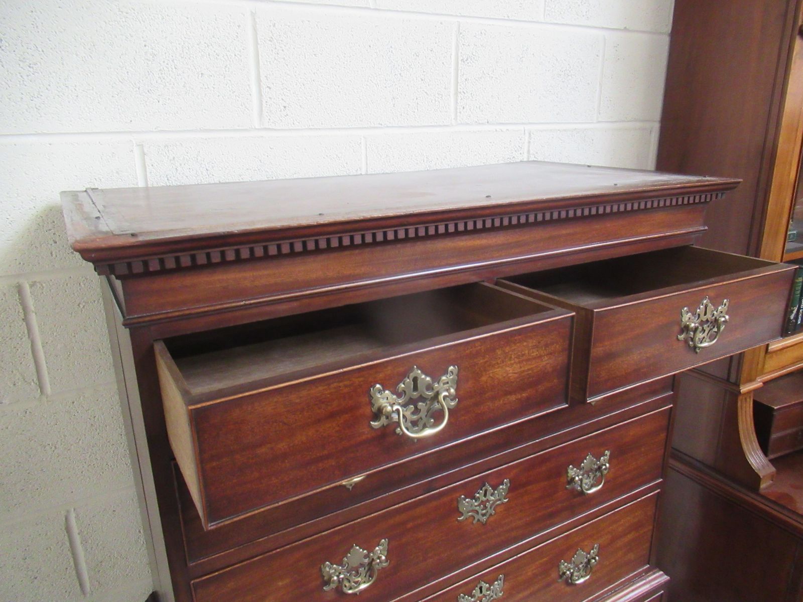 Furniture Late 18th Century  Georgian Mahogany   Tall Boy Chest On Chest photo