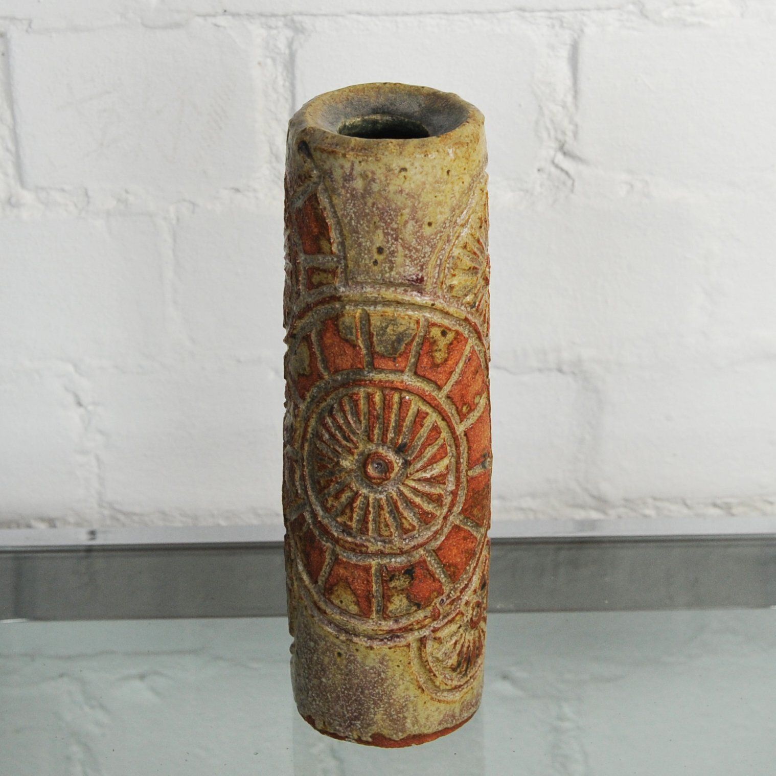 Mid Century Cylindrical Vase Attributed To Bernard Rooke, 1960s photo vinterior