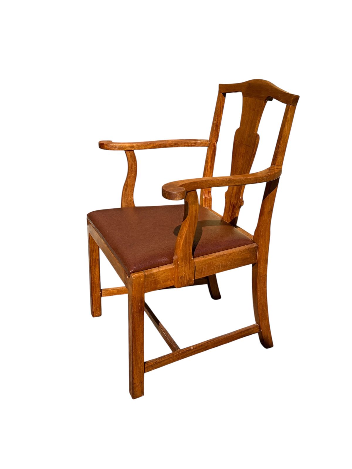 Oxford University Teak Office Chair photo for sale